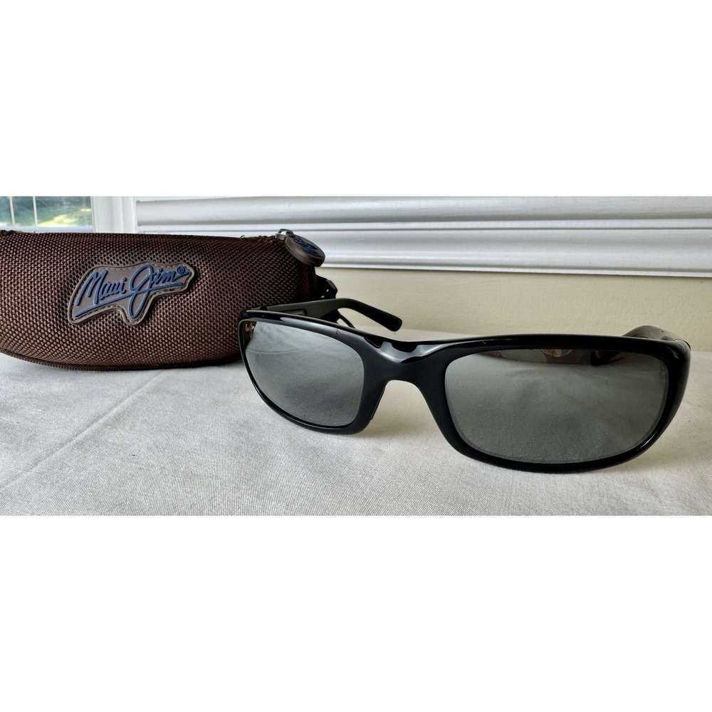 Maui Jim Stingray STG-BG MJ103-02 Black Mirror Polarized Sunglasses W Case